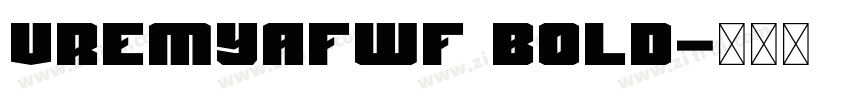 VremyaFWF Bold字体转换